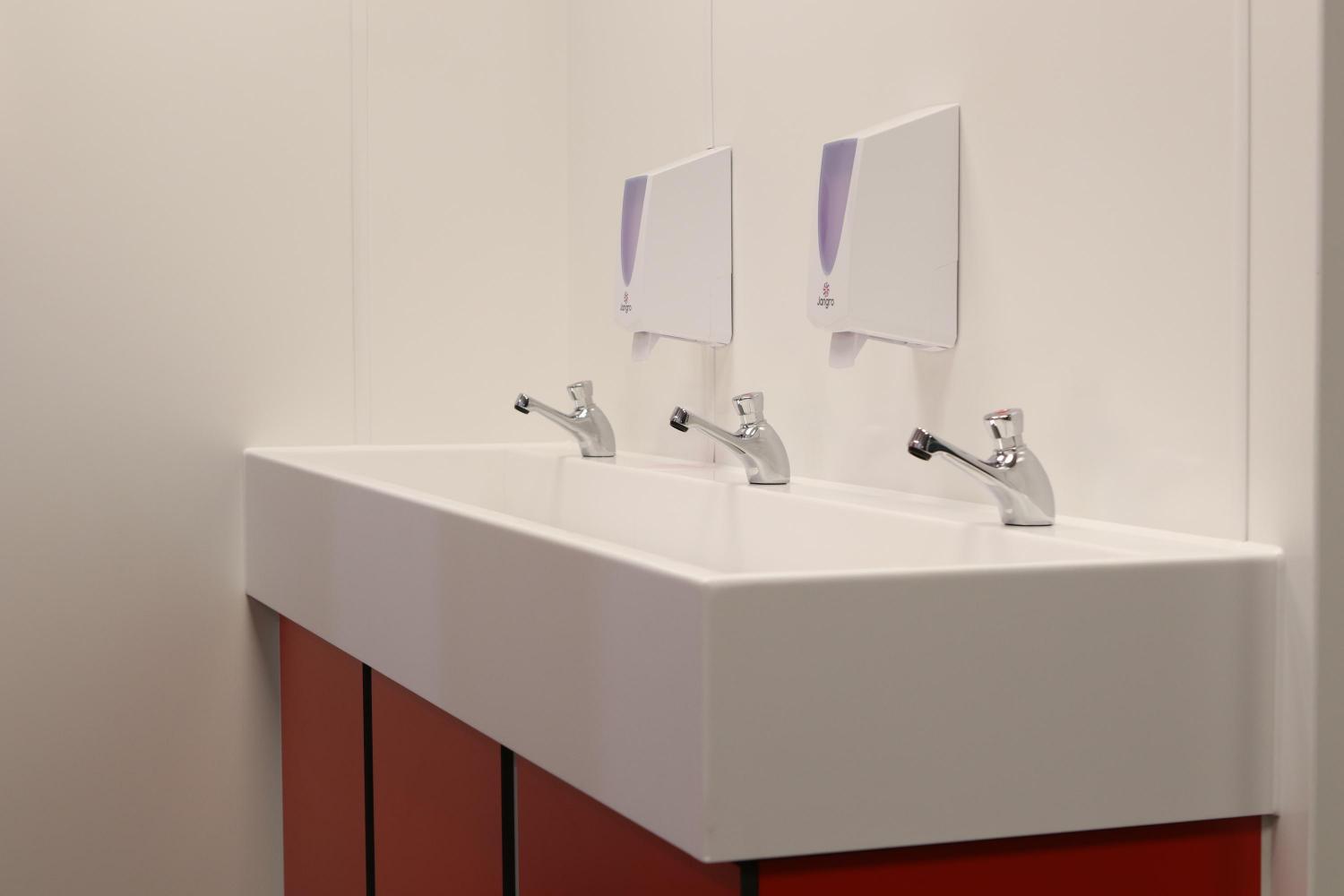 solid surface washtrough