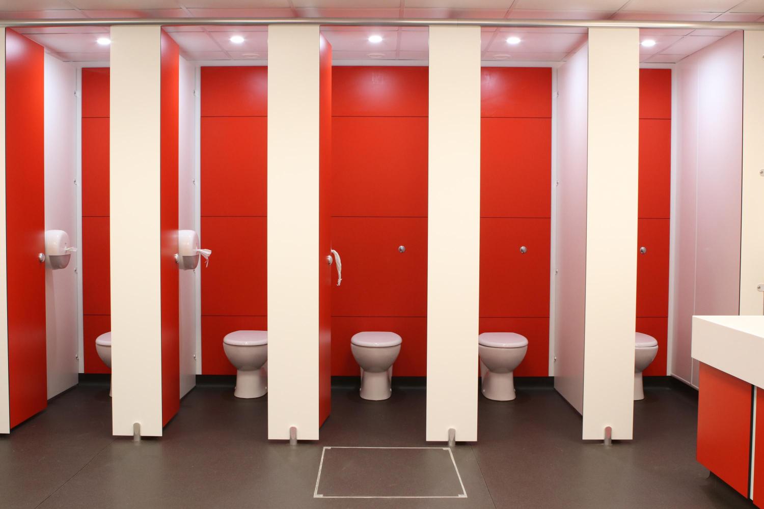 toilet cubicles