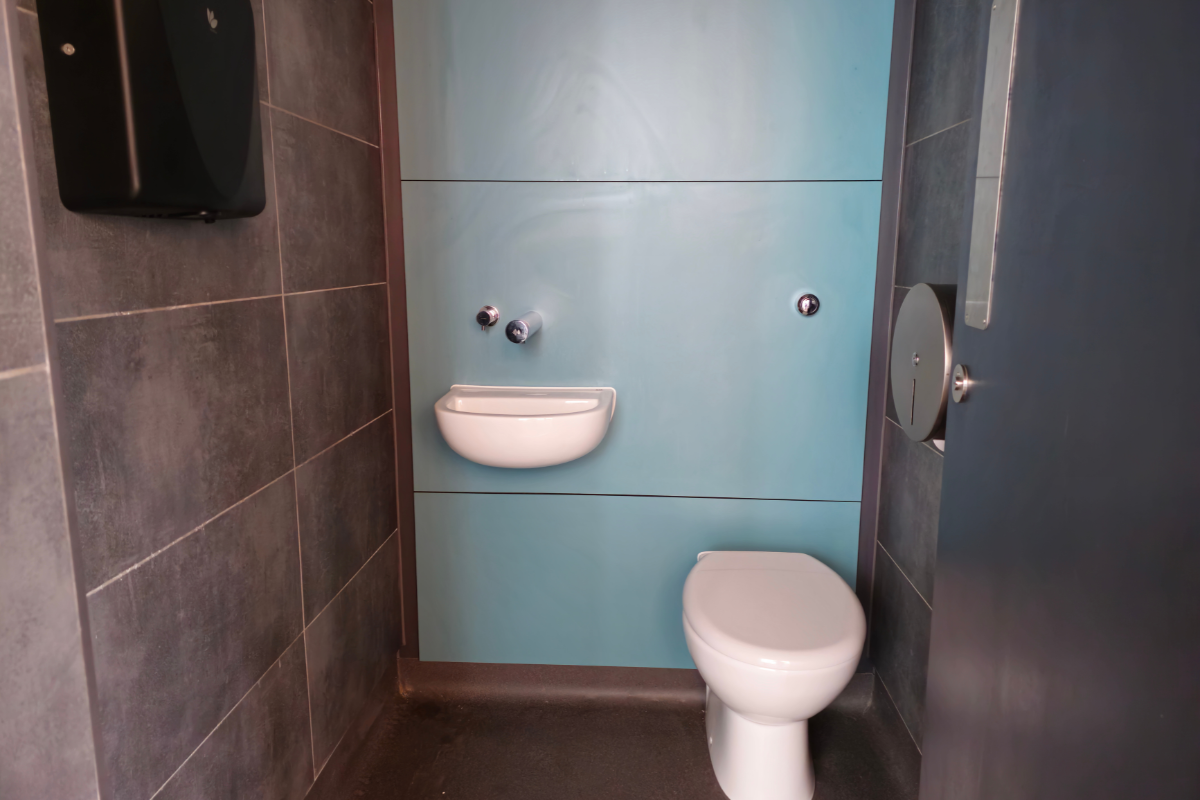 Ashcombe school washroom refurbishment Ashcombe School washrooms