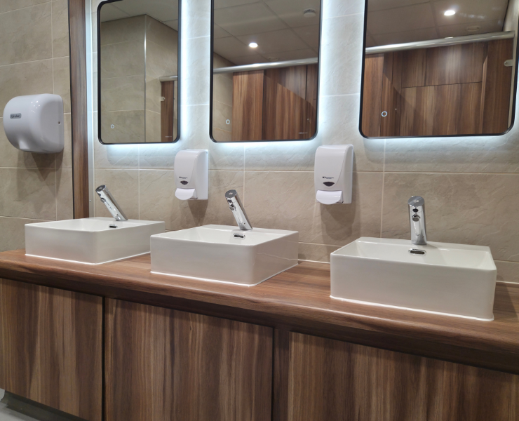 Vanity units for office washroom