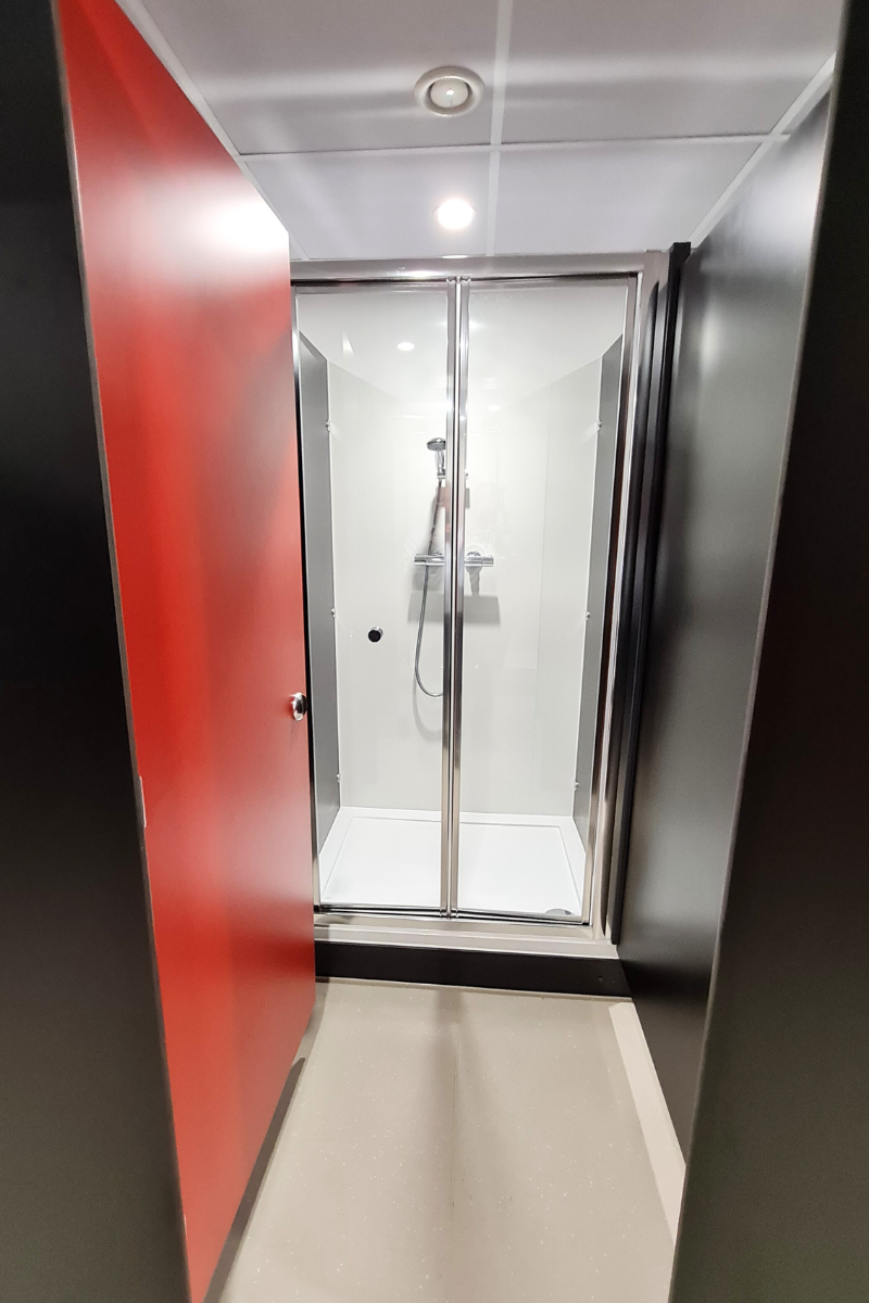 Epsom College 2 Modern shower cubicle design for colleges