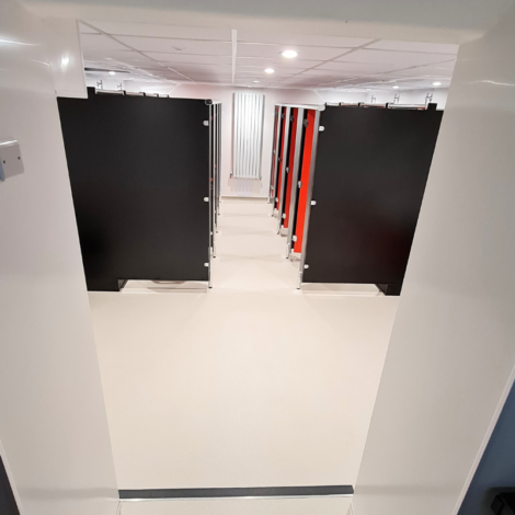 Modern and efficient college washrooms