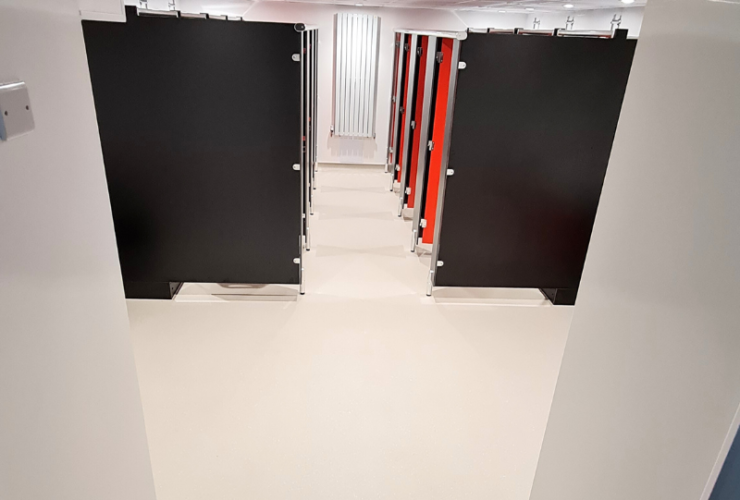 Modern and efficient college washrooms