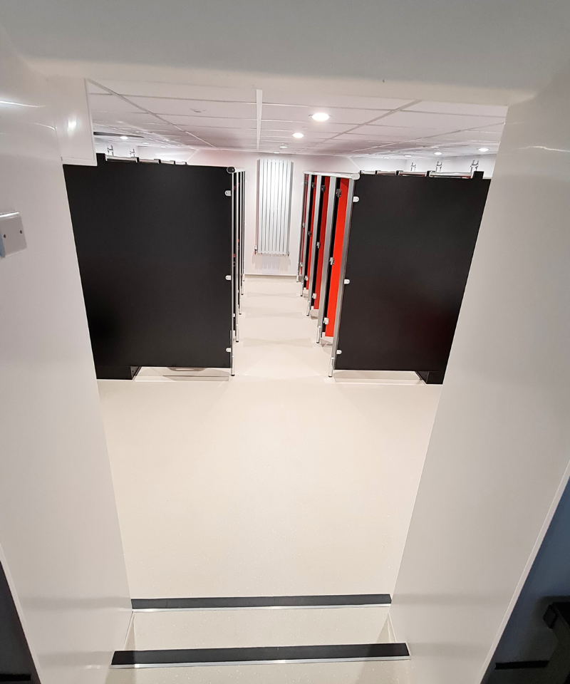 Modern and efficient college washrooms