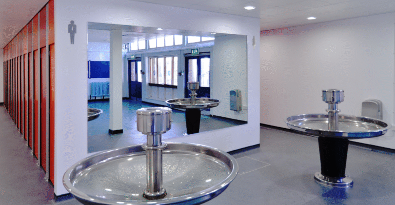 A guide to anti vandal washroom design for schools and colleges