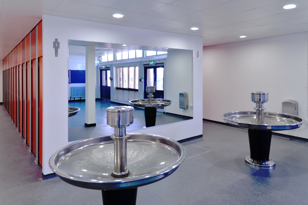 A guide to anti vandal washroom design for schools and colleges