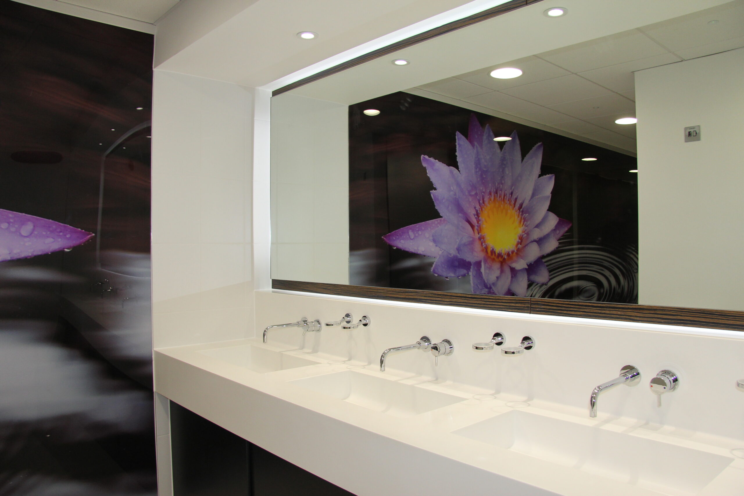 Hotel washroom design and installation